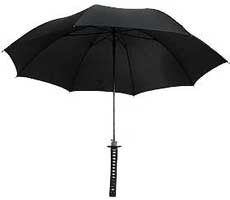 日本刀傘「名刀雨傘」黒柄